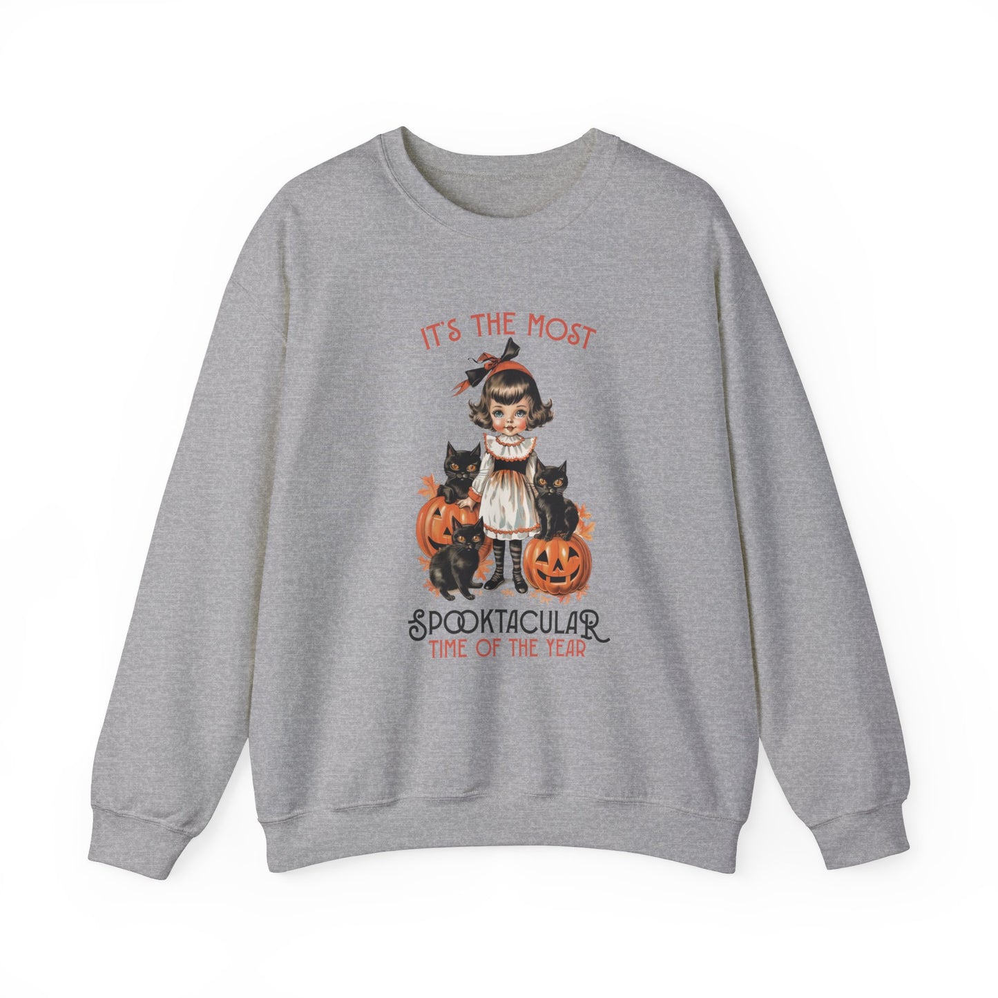 It's the Most Spooktacular Time Of The Year Halloween Sweatshirt Vintage 1950s Halloween Fall Sweater Retro Halloween Apparel Cute Unique