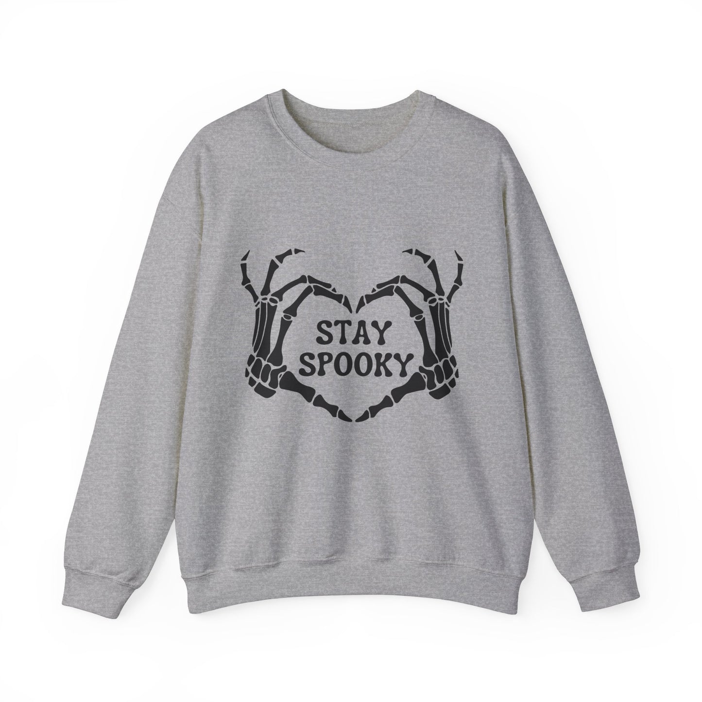 Stay Spooky Sweatshirt Skeleton Sweater Funny Halloween Sweatshirt Spooky Skeleton Hands Halloween Sweater Spooky Season Apparel Retro Fall