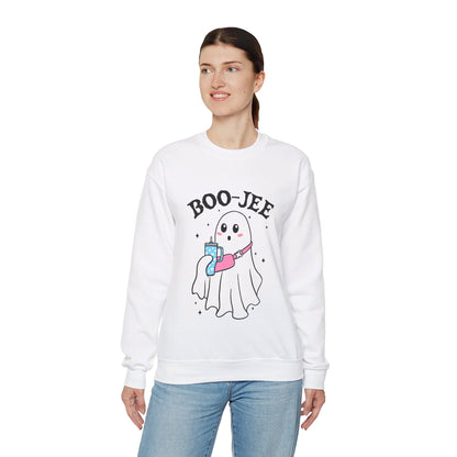 Halloween Boo-Jee Sweatshirt Boujee Ghost Sweater Cute Ghost Halloween Sweatshirt Boo-Jee Funny Halloween Spooky Season Pullover Sweater