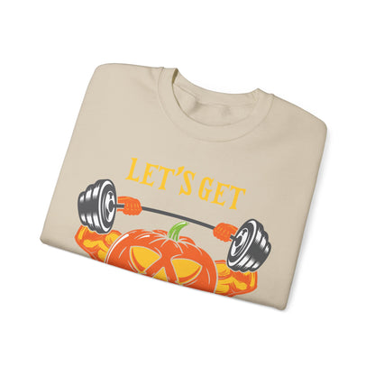 Let's Get Hallow-Ripped Gym Sweatshirt Funny Halloween Sweater Fitness Halloween Sweatshirt Boyfriend Gym Husband Halloween Pumpkin Sweater