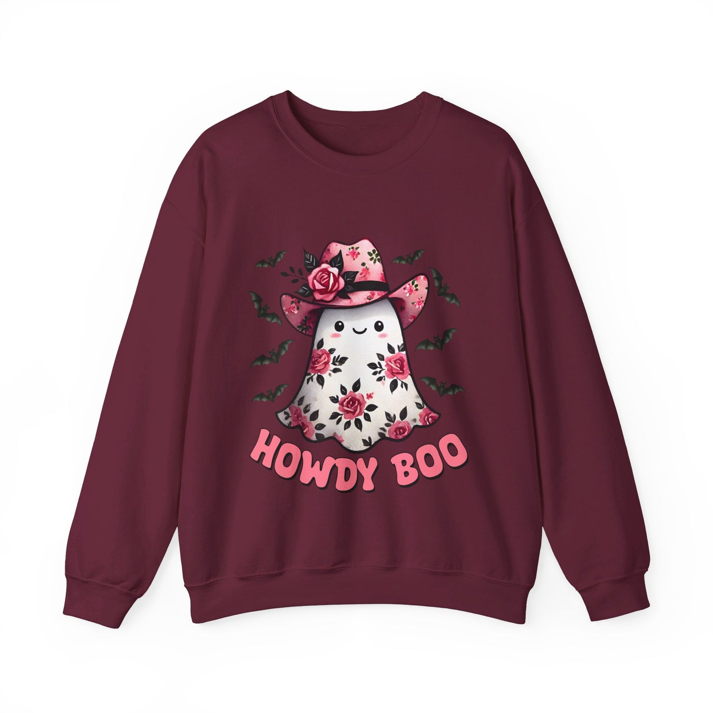 Howdy Boo Ghost Sweatshirt Western Halloween Sweater Pink Boojee Cowgirl Sweatshirt Cute Ghost Cowgirl Pullover Funny Cowgirl Boujee Gift