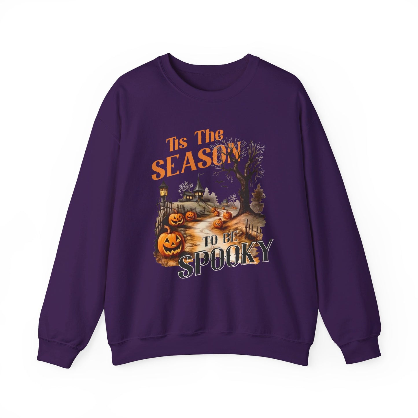 Tis The Season To Be Spooky Halloween Sweatshirt Vintage 1950s Halloween Fall Sweater Retro Halloween Pumpkins Spooky Season Apparel Unique