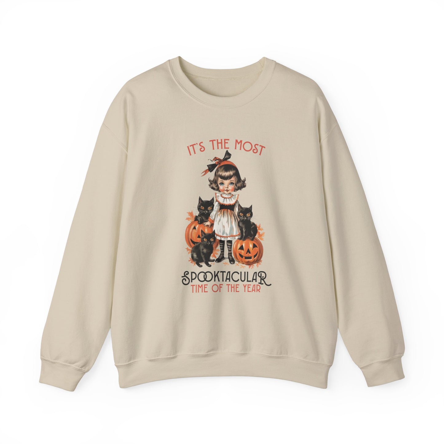 It's the Most Spooktacular Time Of The Year Halloween Sweatshirt Vintage 1950s Halloween Fall Sweater Retro Halloween Apparel Cute Unique