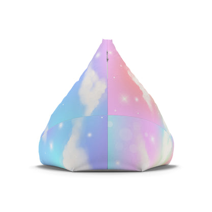 Colorful Sky Clouds Bean Bag Chair Cover Pastel Home Decor Aesthetic Gift Girls Teens Bedroom Gift Living Room Furniture Gaming Beanbag Gift