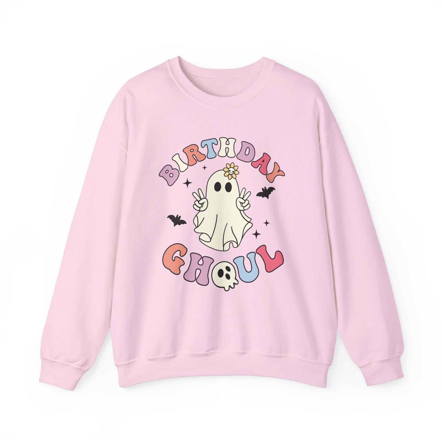 Birthday Ghoul Sweatshirt Funny Halloween Birthday Sweater Retro Halloween Ghost Sweatshirt Spooky Season Groovy Halloween Birthday Party