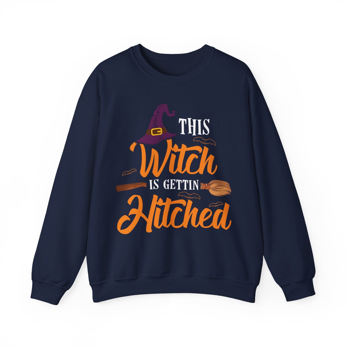 Funny Bachelorette Sweatshirt This Witch Is Getting Hitched Sweater Bachelorette Halloween Themed Party Outfit Bride To Be Halloween Gifts