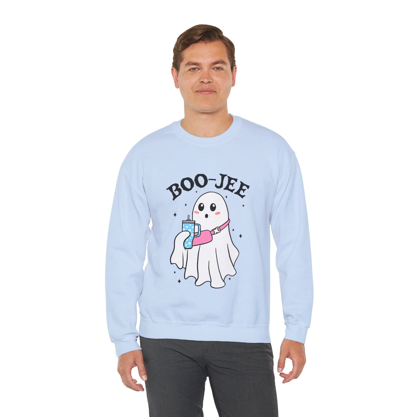 Halloween Boo-Jee Sweatshirt Boujee Ghost Sweater Cute Ghost Halloween Sweatshirt Boo-Jee Funny Halloween Spooky Season Pullover Sweater