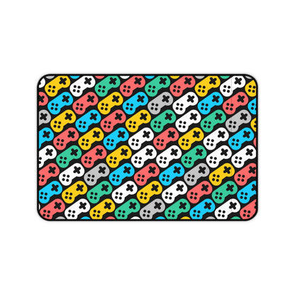 Gaming Desk Mat Colorful Game Consoles Office Desk Accessory Gaming Fan Mouse Pad Games Room Desk Pad Aesthetic Mousepad Unique Gift Idea