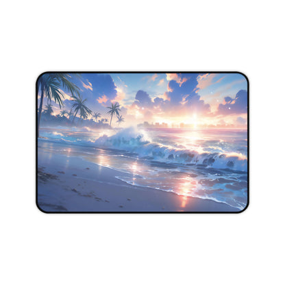 Anime Beach Desk Mat Skyscraper Office Desk Accessoies Manga Fan Mouse Pad Japanese Desk Pad Landscape Large Gaming Mousepad XL Unique Gift