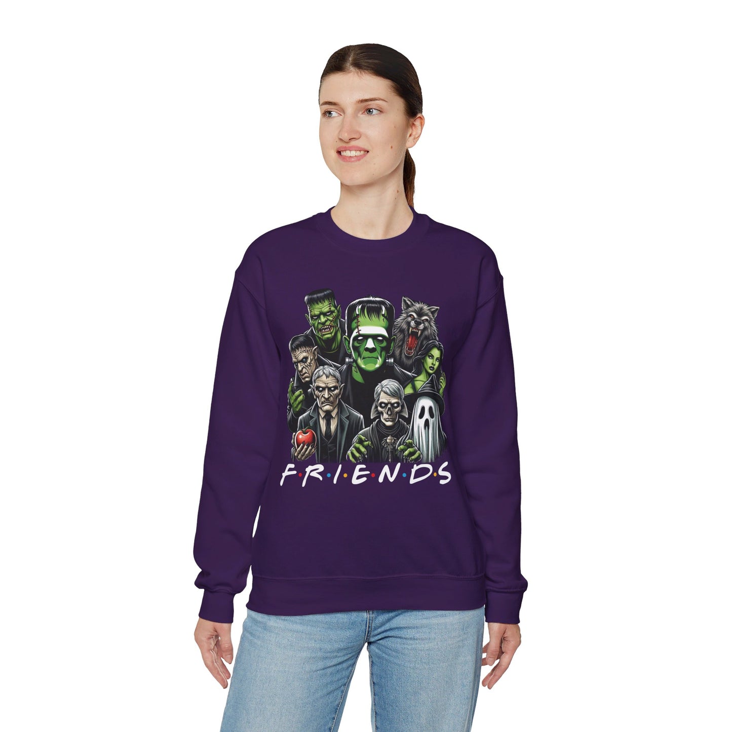 Horror Characters Friends Sweatshirt Halloween Friends Sweater Horror Movie Killers Sweatshirt Horror Movie Addicts Sweater Horror Club Gift