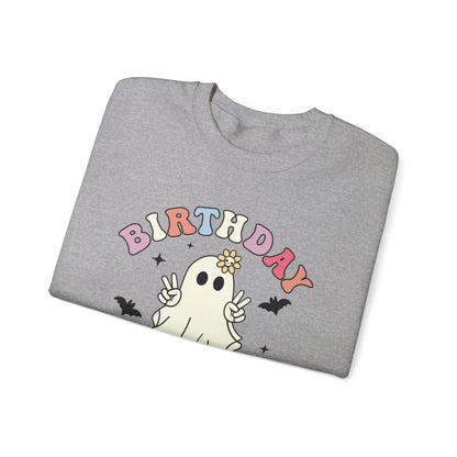 Birthday Ghoul Sweatshirt Funny Halloween Birthday Sweater Retro Halloween Ghost Sweatshirt Groovy Halloween Birthday Party Spooky Season