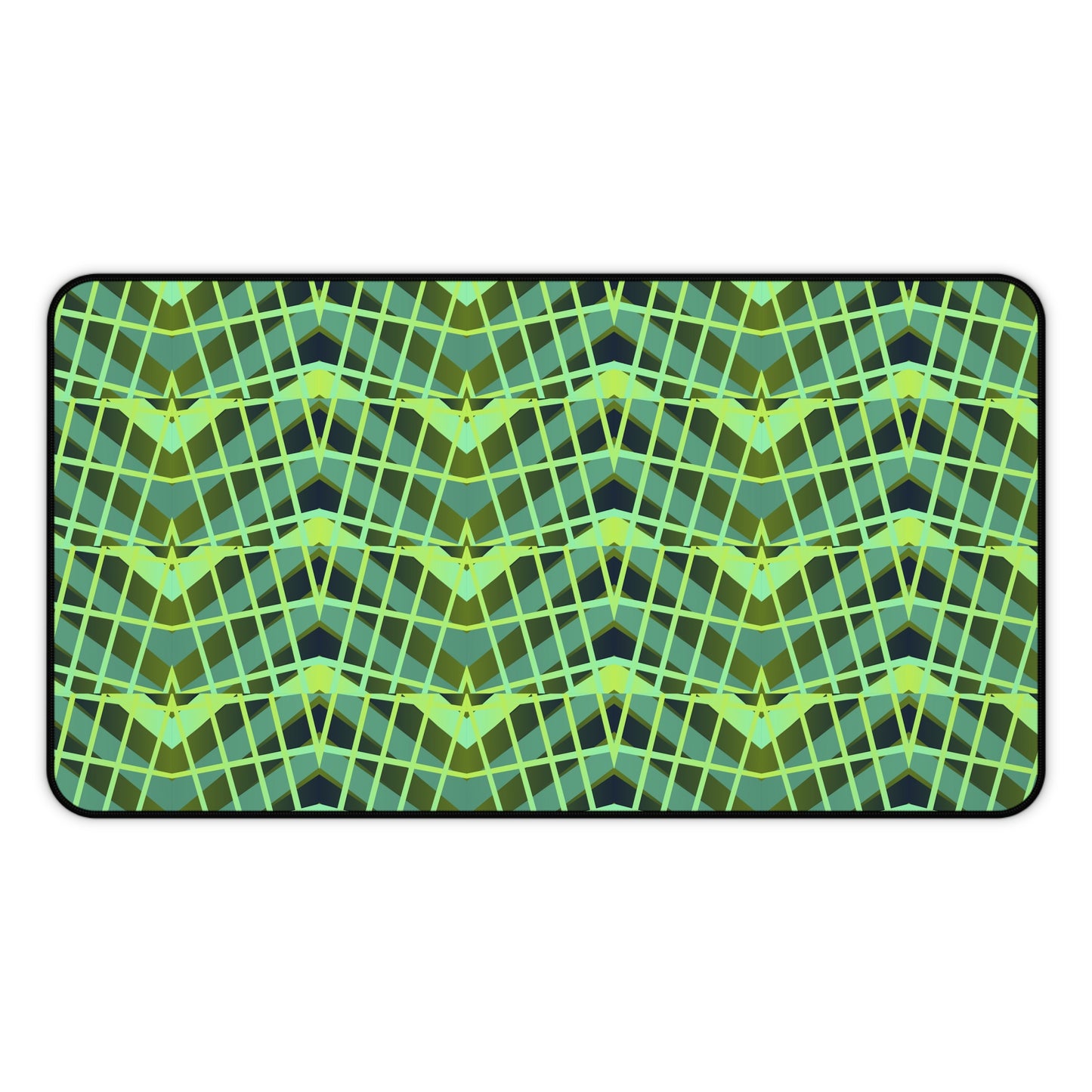 Mid Century Modern Desk Mat 1960s Retro Funky Green Office Desk Accessories Boho Chic Mouse Pad Groovy Hippie Desk Pad Unique Gift Idea