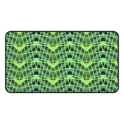 Mid Century Modern Desk Mat 1960s Retro Funky Green Office Desk Accessories Boho Chic Mouse Pad Groovy Hippie Desk Pad Unique Gift Idea