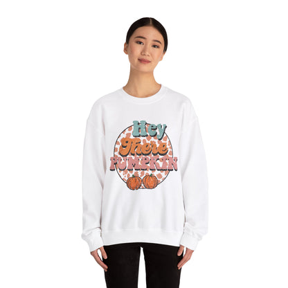 Hey There Pumpkin Sweatshirt Fall Sweater Pumpkin Crewneck Retro Halloween Sweatshirt Cute Fall Apparel Pumpkin Season Sweater Autumn Outfit