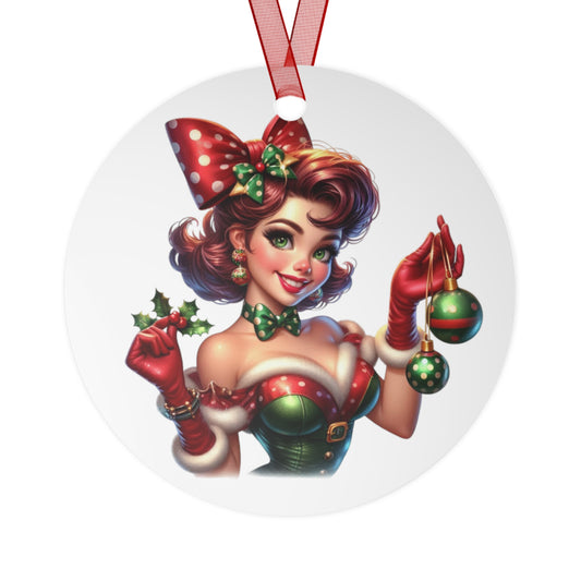 1950s Pin-Up Girl Ornament Christmas Tree Holiday Ornament Retro Vintage Decor Housewife Pop-Art Secret Santa Gift Xmas Stocking Filler 21