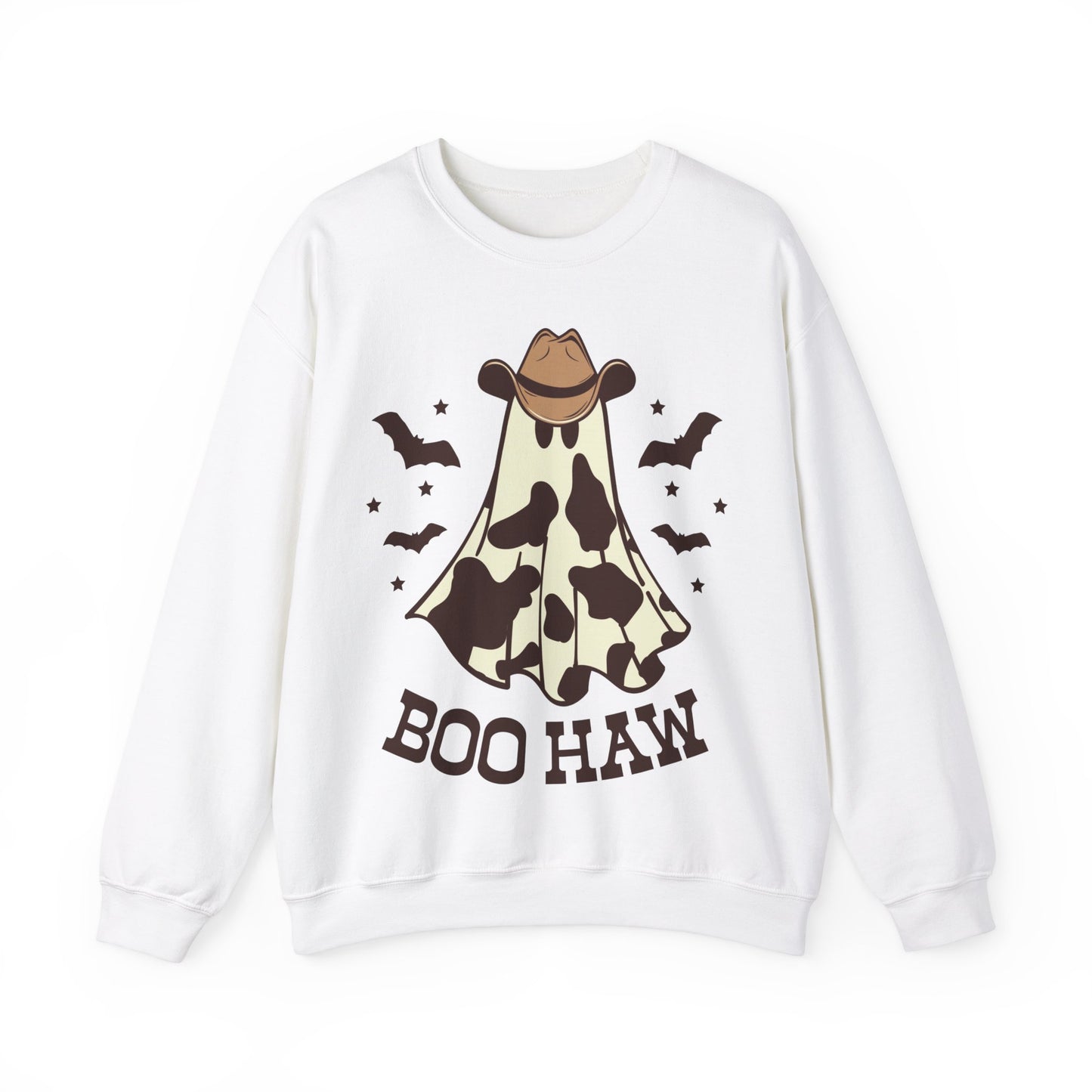 Boo Haw Halloween Sweatshirt Western Halloween Sweater Retro Halloween Sweat Country Cowgirl Halloween Apparel Cowboy Vintage Ghost Crewneck