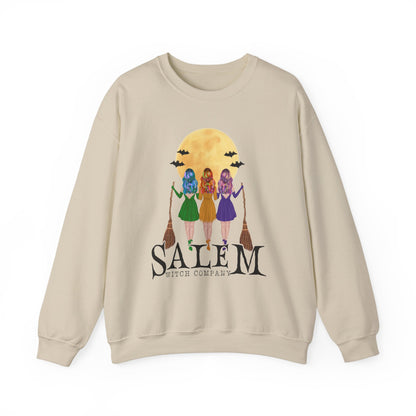 Salem Witch Company Sweatshirt Salem Sweater Vintage Witch Sweatshirt Witchy Sweat Halloween Sweatshirt Retro Salem Massachusetts Halloween