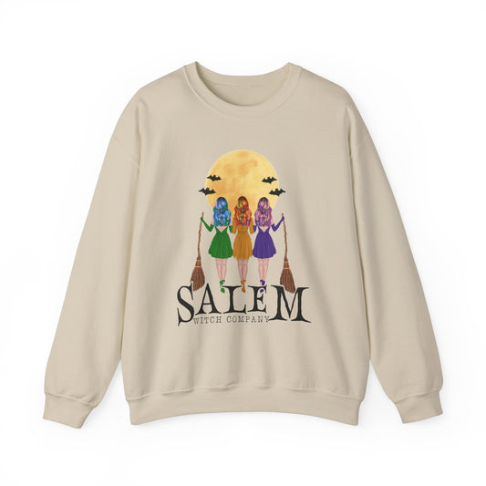 Salem Witch Company Sweatshirt Salem Sweater Vintage Witch Sweatshirt Witchy Sweat Halloween Sweatshirt Retro Salem Massachusetts Halloween