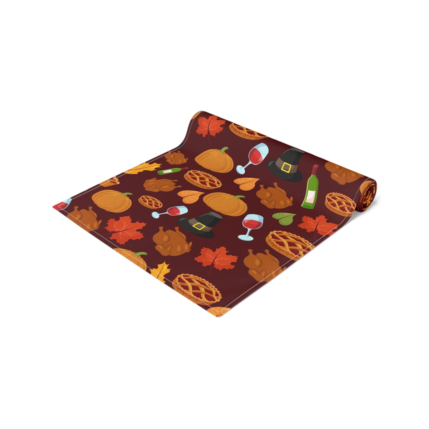 Happy Thanksgiving Table Runner Traditional Turkey Dinner Fall Kitchen Thankful Dining Table Festive Decor Dinner Party Centrepiece New Home