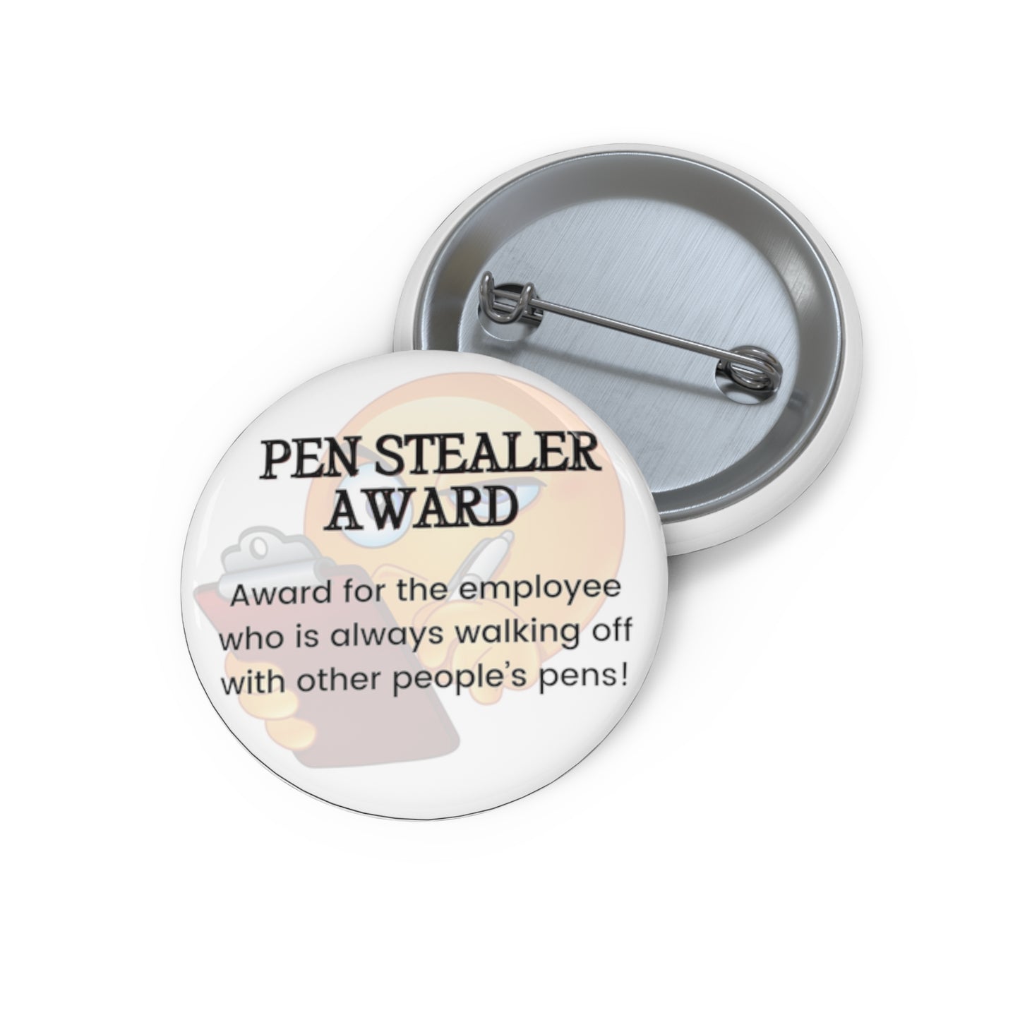 Funny Office Award Pin Button Pen Stealer Award Pin Work Party Funny Coworkers Gift Funny Year End Office Pins Office Badges Employee Xmas