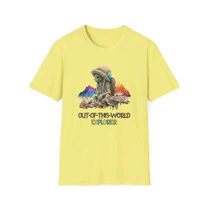 Cyberpunk Space Alien T-Shirt Graphic Art Funny Unisex Retro tshirt Traveller UFO Tee UAP Shirts Weird Cool Gift Out-of-this-World Explorer