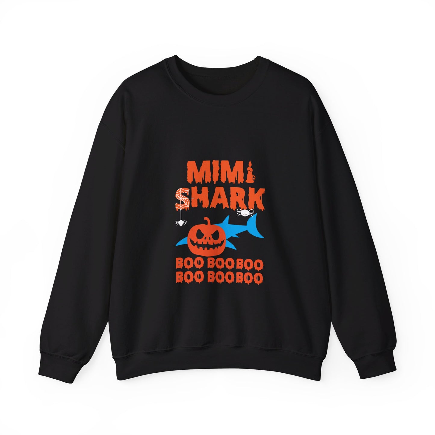 Mimi Shark Boo Boo Sweatshirt Baby Shark Custom Sweater Funny Baby Shark Halloween Sweatshirt Grandma Halloween Funny Halloween Sweater Gift