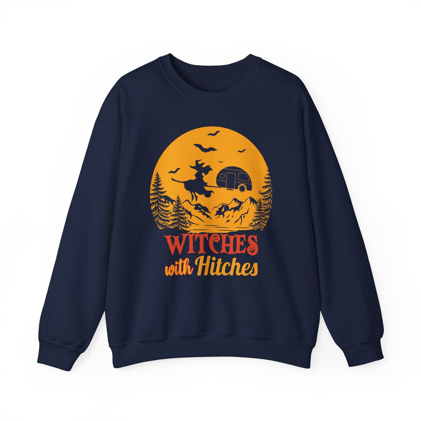 Witches With Hitches Sweatshirt Halloween Campers Life Sweater Adventure Sweatshirt Halloween Camping Crewneck Witchy Pullover Camping Lover