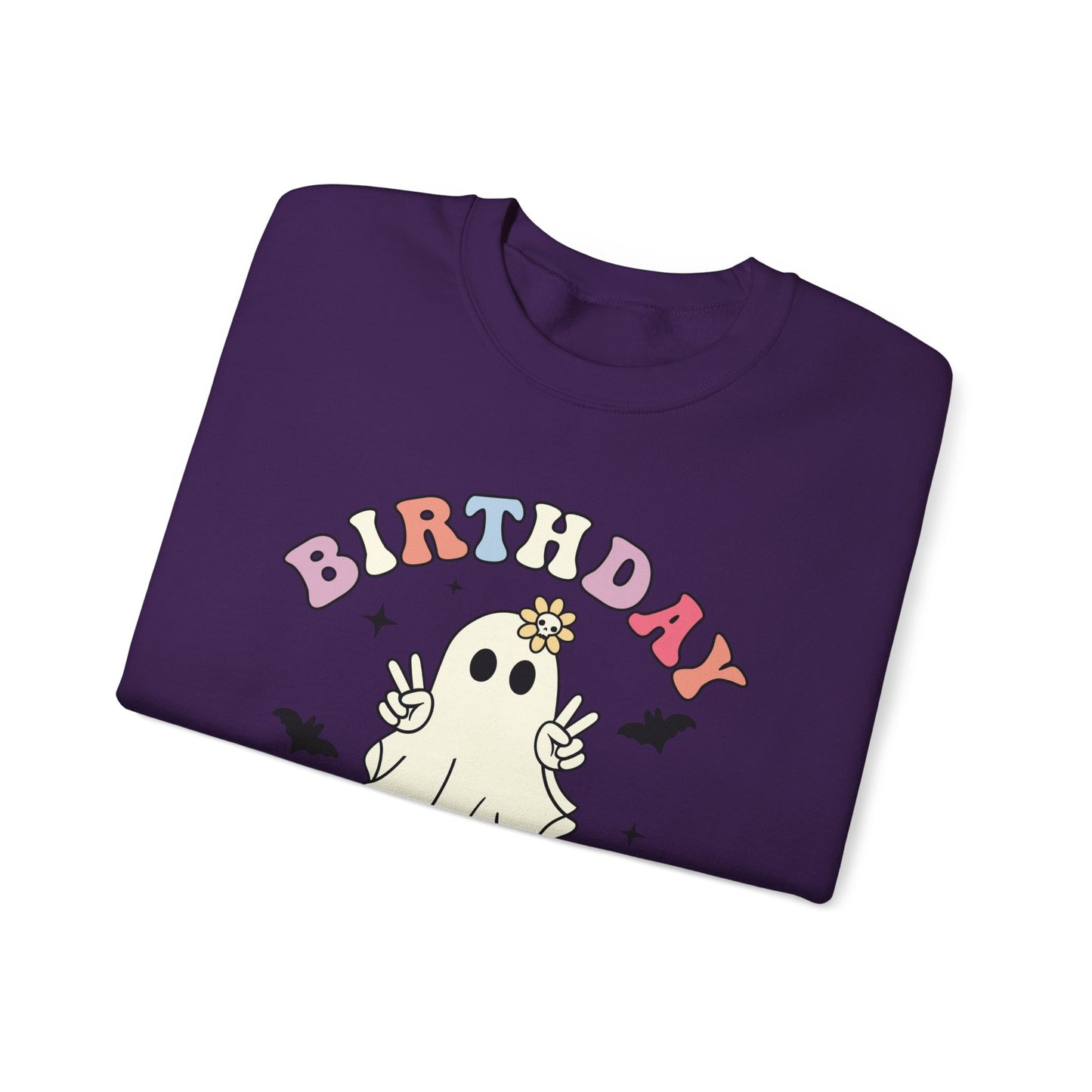 Birthday Ghoul Sweatshirt Funny Halloween Birthday Sweater Retro Halloween Ghost Sweatshirt Spooky Season Groovy Halloween Birthday Party