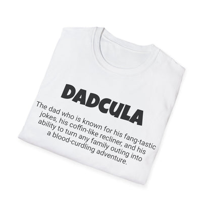 Funny Dad's Mens Softstyle T-shirt, "Dadcula", Father's Day Gift, Tee for Him, Adult Humorous Unique Novelty Apparel Present