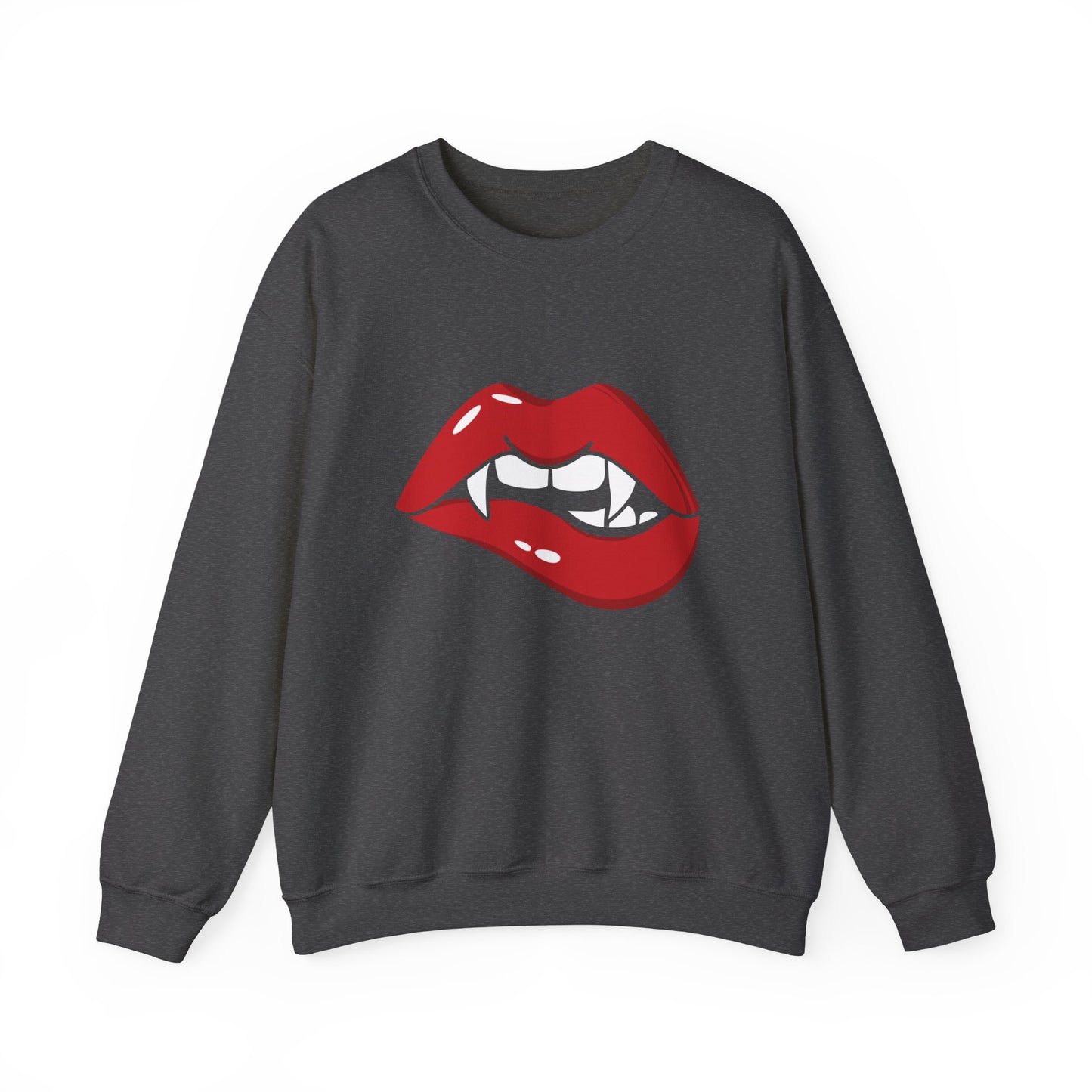 Vampire Sweatshirt Halloween Sweater Vampire Fangs Halloween Apparel Trendy Vampire Lips Sweatshirt Spooky Season Sexy Halloween Costume