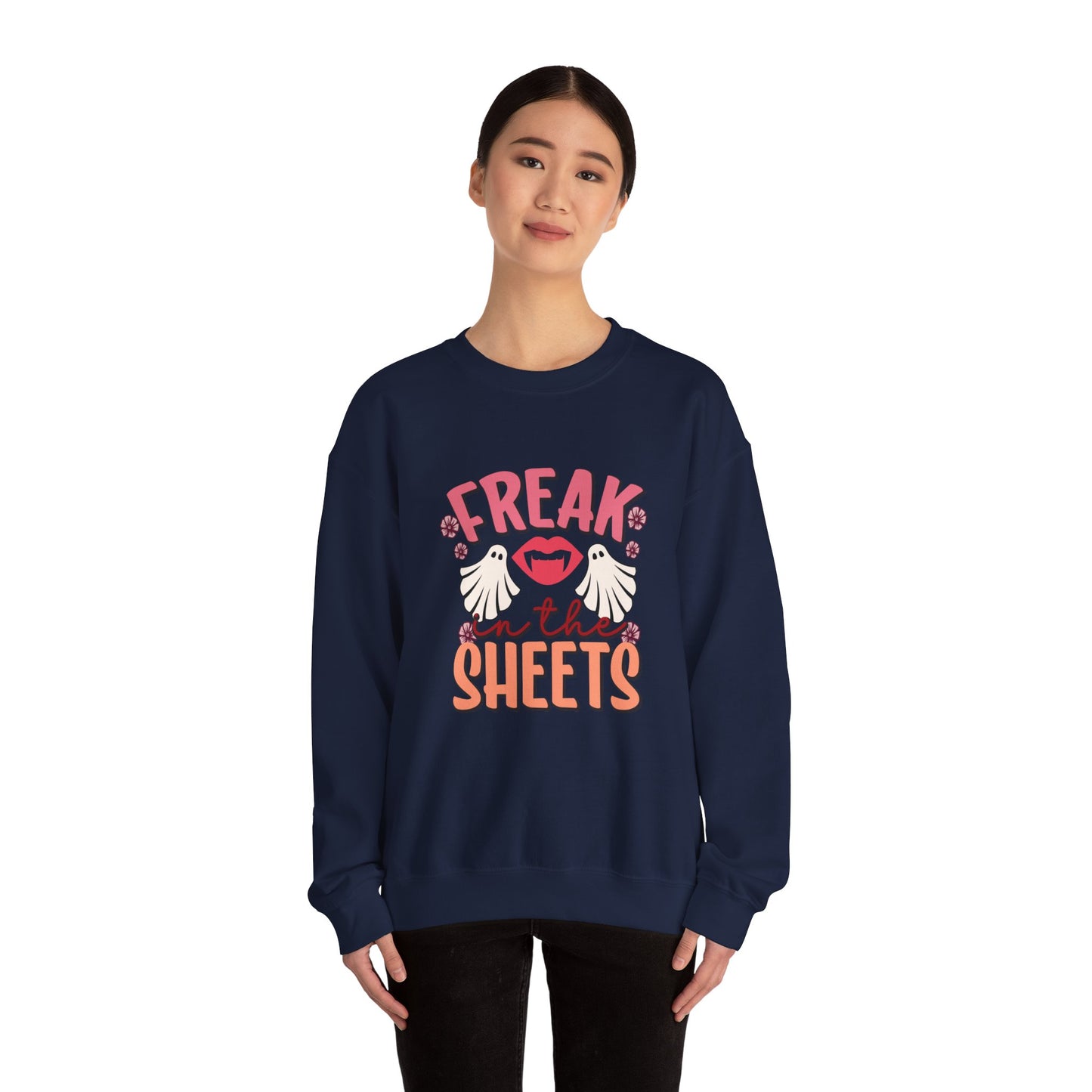 Freak in the Sheets Sweatshirt Funny Halloween Sweater Naughty Halloween Sweatshirt Retro Halloween Sweater Spooky Season Halloween Outfit