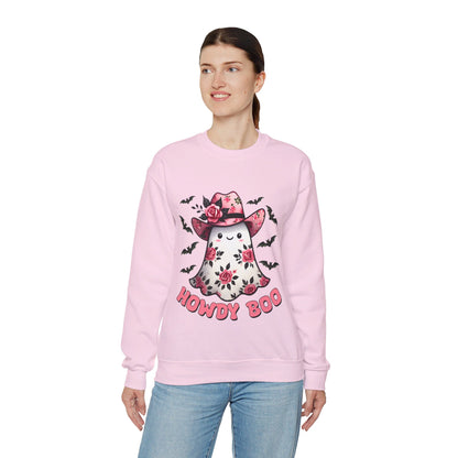 Howdy Boo Ghost Sweatshirt Western Halloween Sweater Pink Boojee Cowgirl Sweatshirt Cute Ghost Cowgirl Pullover Funny Cowgirl Boujee Gift