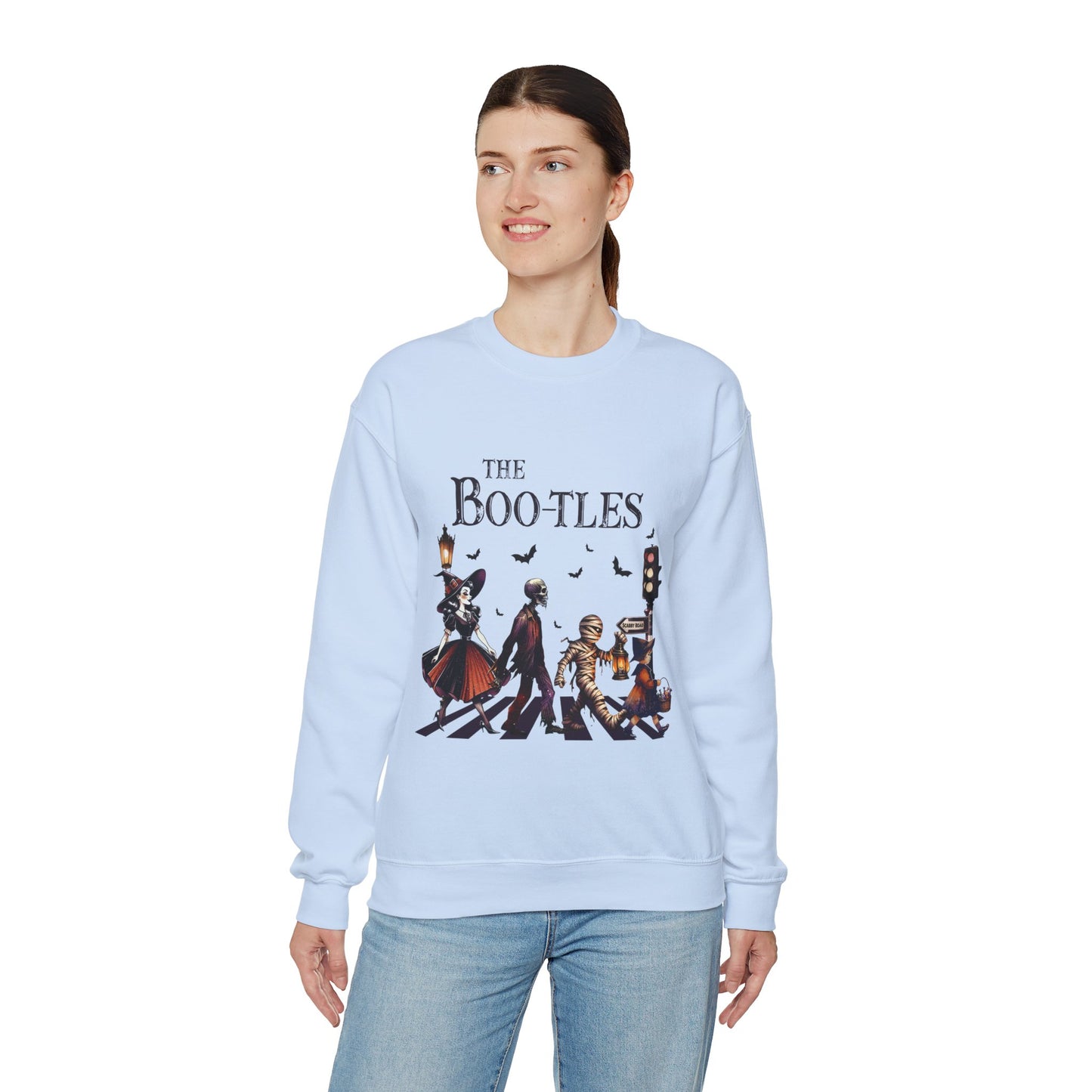 The Boo-tles Sweatshirt Funny Halloween Sweater Spooky Season Pullover Vampire Witch Monsters Sweater Boo Music Sweatshirt Retro Halloween