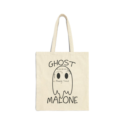 Ghost Malone Bag Trendy Halloween Canvas Bag Funny Halloween Bag Cute Ghost Tote Bag Trick or Treat Tote Spooky Season Bag Malone Fan Gift