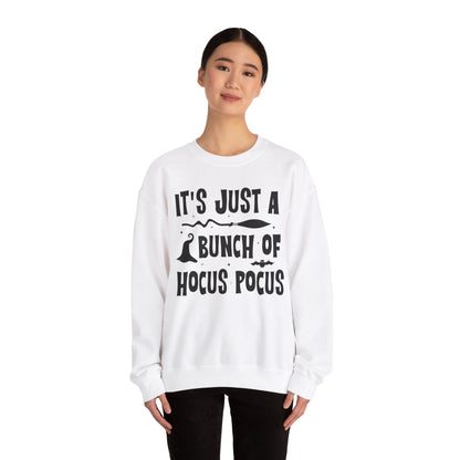 It's Just a Bunch of Hocus Pocus Sweatshirt Halloween Party Sweater Hocus Pocus Sanderson Sisters Sweatshirt Halloween Witches Party Outfit