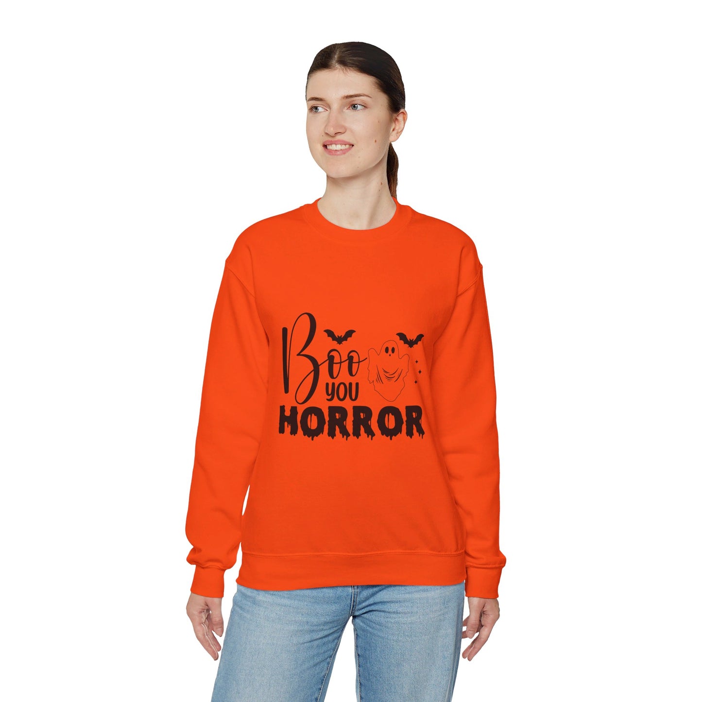 Boo You Horror Sweatshirt Funny Halloween Sweater Spooky Season Sweatshirt Horror Movie Halloween Outfit Funny Ghost Pullover Crewneck Sweat