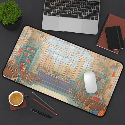 Anime Classroom Desk Mat Large Office Desk Accessory Manga XL Mouse Pad Japanese Desk Pad Lofi Fan Gaming Mousepad Unique Gift Idea Teacher