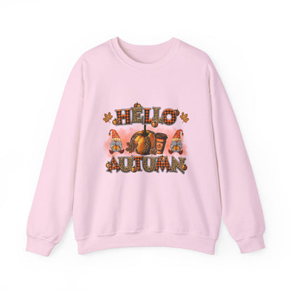 Hello Autumn Sweatshirt Gnomes Fall Sweater Cute Gnome Sweashirt Fall Season Apparel Autumn Thanksgiving Gnome Sweatshirt Thanksgiving Gift