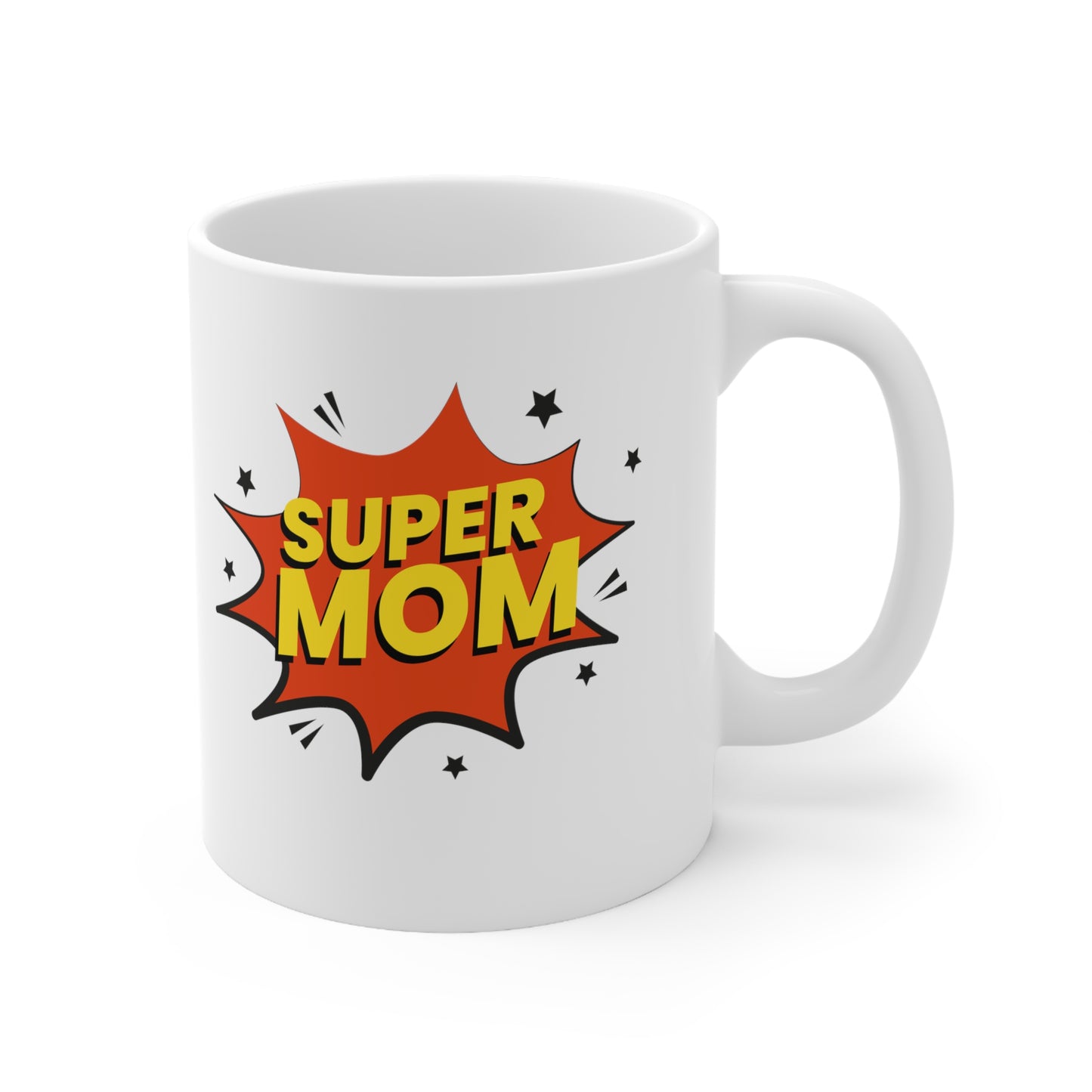 Mother's Day 11oz Coffee Mug, "Super Mom", Mother's Day Gift, Present for Mom, For Her Birthday, Christmas, Novelty Mom Gift, Mom Present