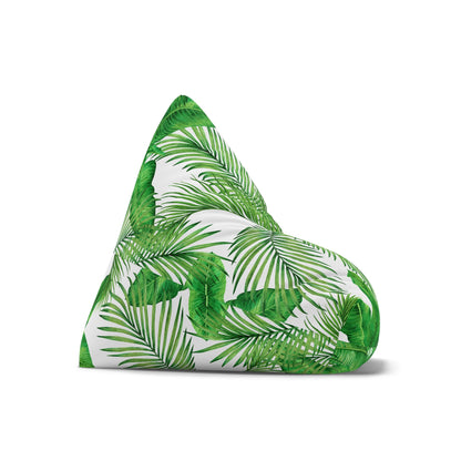 Tropical Palm Leaves Bean Bag Chair Cover Green Home Decor Gift Plant Mom Aesthetic Gift New Home Gift Botanical Outdoor Patio Beanbag Cover