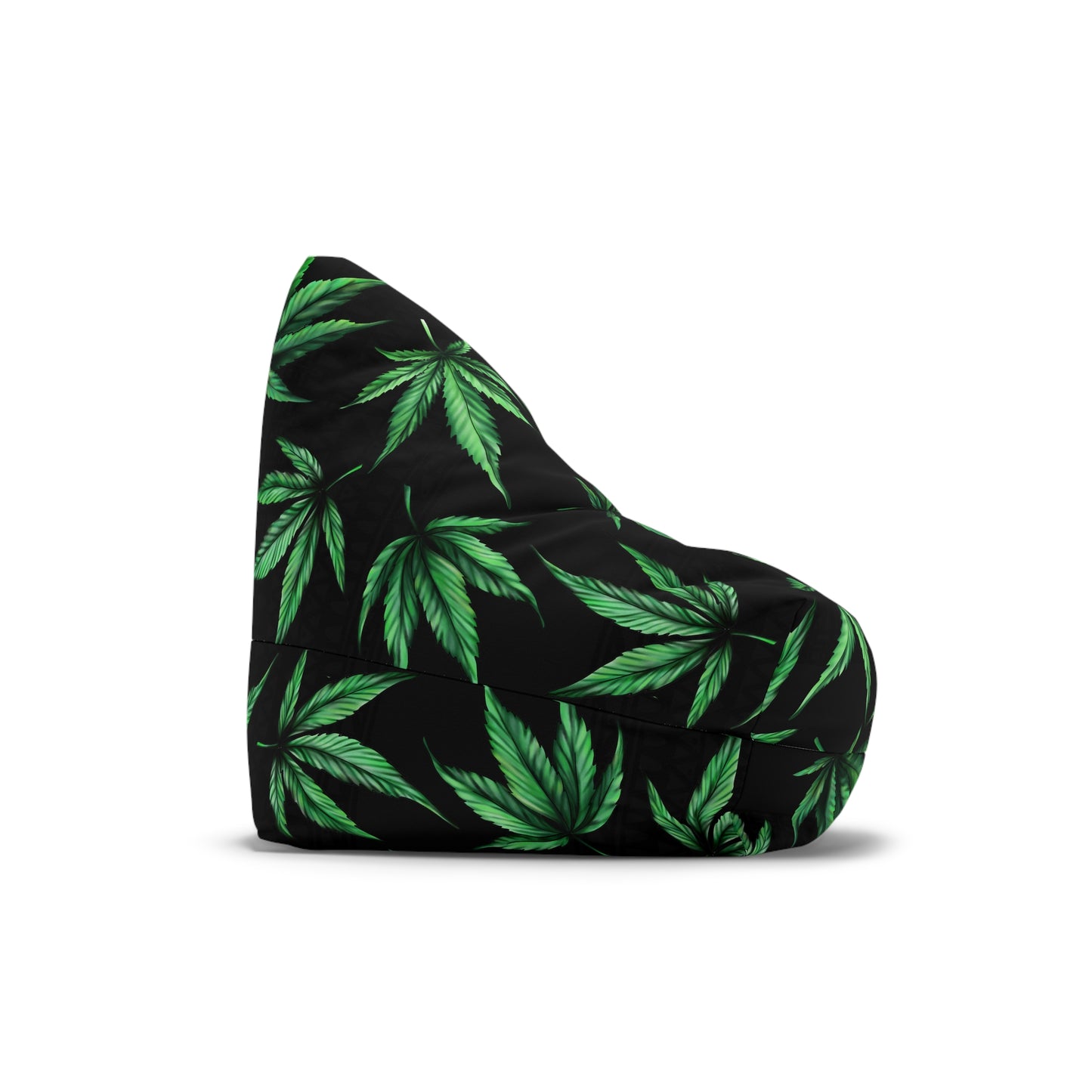 Marijuana Pot Leaves Gaming Bean Bag Chair Cover Black Green Home Decor Weed Cannabis Games Beanbag Living Room Gift Adults Bedroom Man Cave