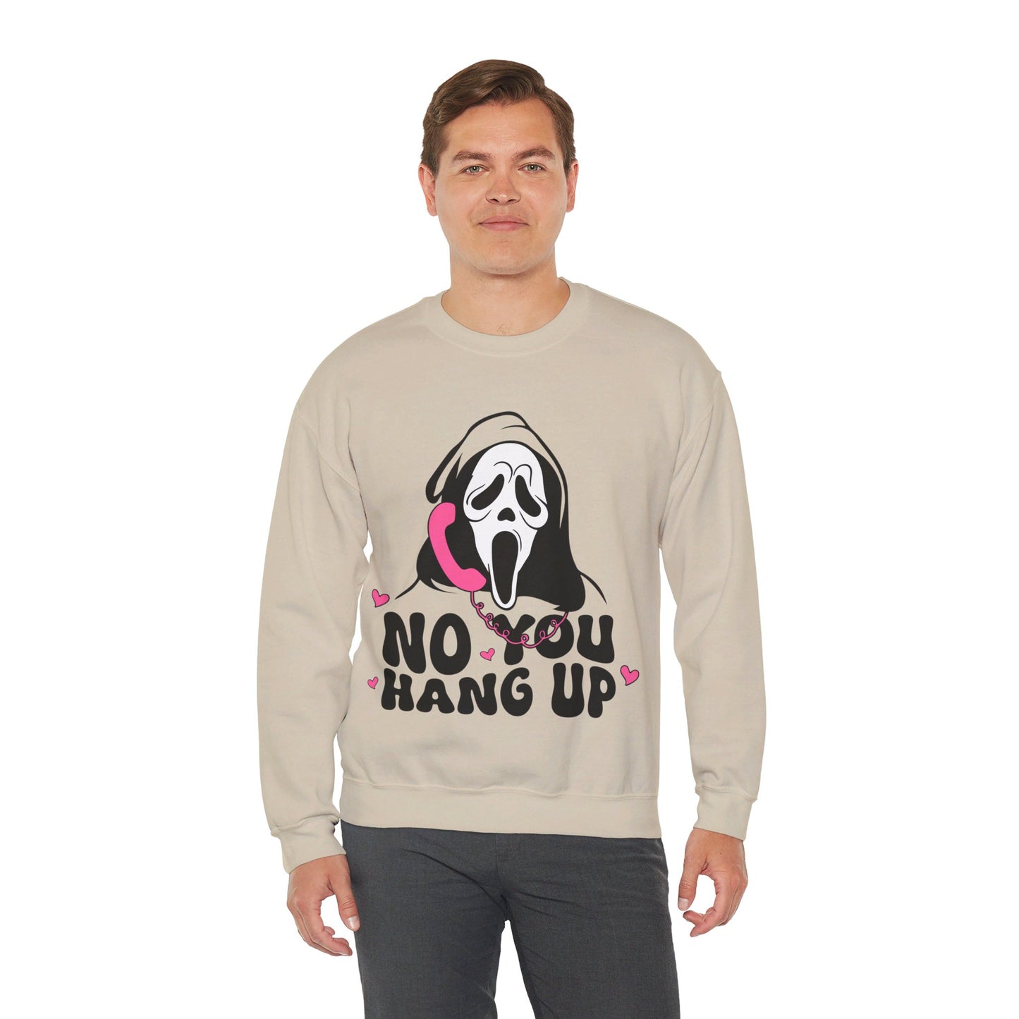 No You Hang Up Sweatshirt Funny Ghostface Sweater Gho-st Calling Halloween Sweatshirt Horror Movie Sweatshirt Scream Halloween Outfit Gift