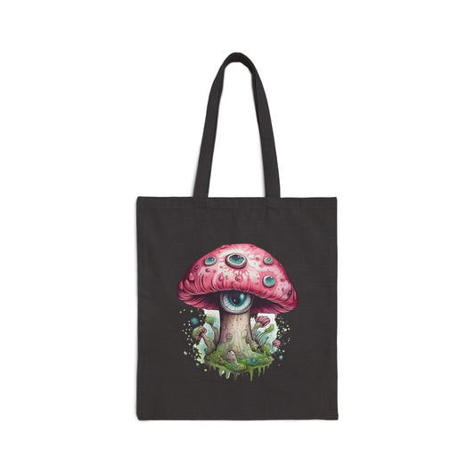 Magic Mushroom Halloween Bags Cottagecore Halloween Tote Bag Retro Vintage Canvas Bag Psychedelic Shroom Bag Halloween Party Favor Tote Bag