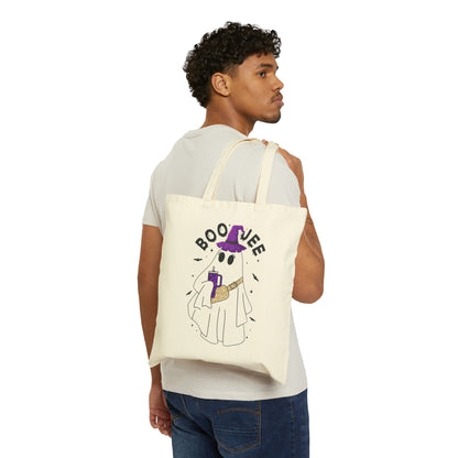 Boo Jee Bag Halloween Witch Ghost Tote Bag Retro Halloween Canvas Bag Trendy Groovy Bag Spooky Ghost Bag Spooky Season Chic Ghost Tote Bag