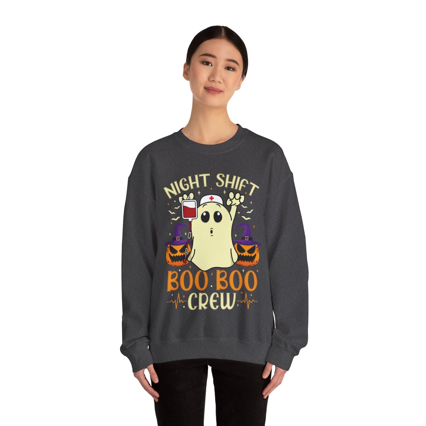 Night Shift Boo Boo Crew Sweatshirt Halloween Nurse Sweater Halloween Night Shift Nurse Sweatshirt Boo Crew Fall Autumn Nursing Student Gift