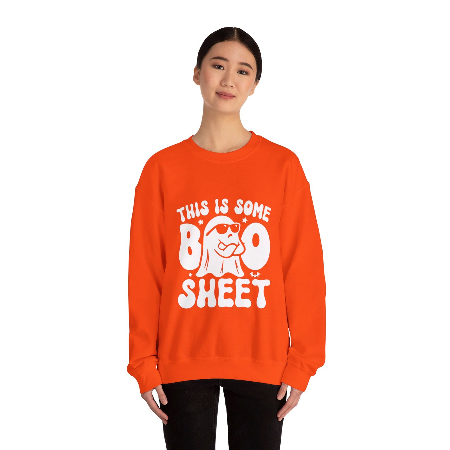 Spooky Halloween Sweatshirt This is Some Boo Sheet Sweater Funny Halloween Ghost Sweatshirt Funny Boo Sheet Sweater Spooky Season Sweatshirt