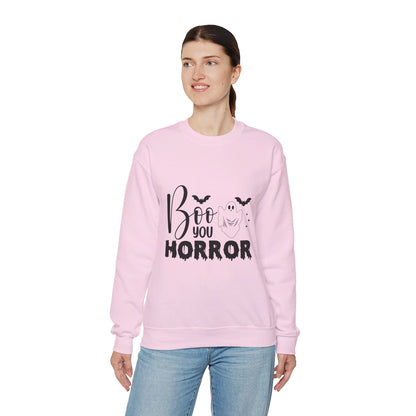 Boo You Horror Sweatshirt Funny Halloween Sweater Spooky Season Sweatshirt Horror Movie Halloween Outfit Funny Ghost Pullover Crewneck Sweat